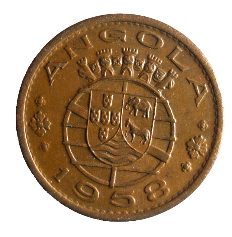 Read more about the article 1958 ANGOLA 50 CENTAVOS – Exotic Colonial Coin – FREE SHIP – Angola Bin 999