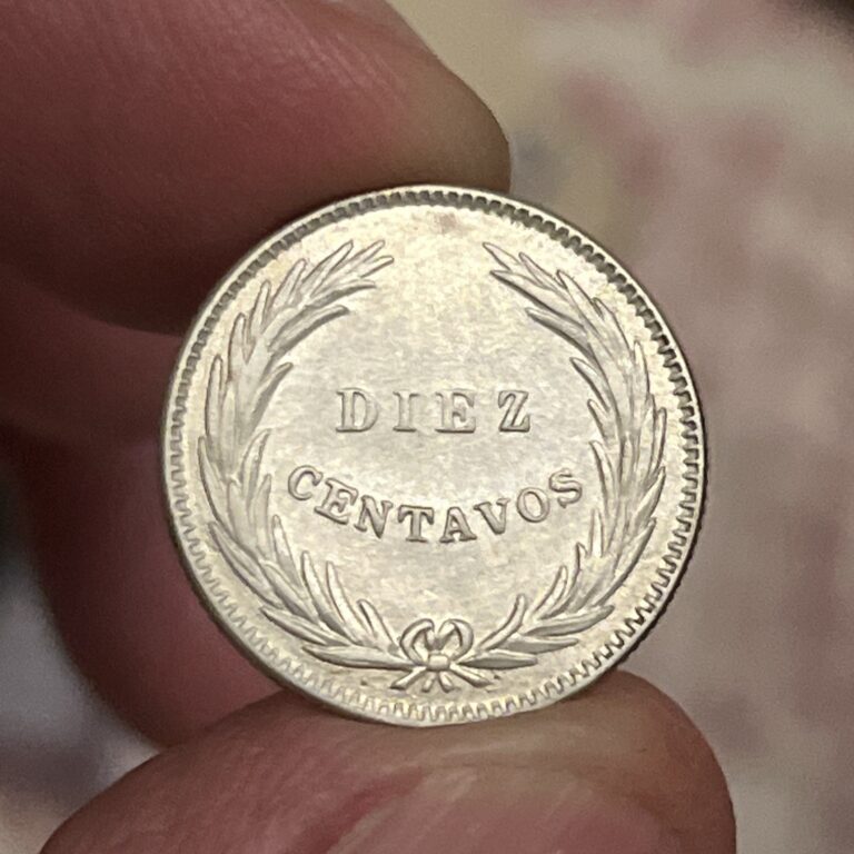 Read more about the article El Salvador 10 centavos 1914 BU Details (cleaned) Rare