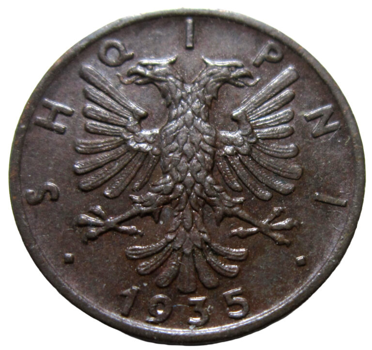 Read more about the article KINGDOM OF ALBANIA. 1 QINDAR  1935 R.