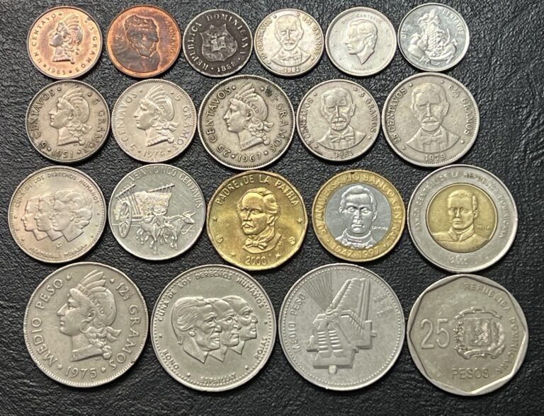 Read more about the article Lot of  20 Vintage Dominican Republic 1888-2008 Coins  VF-XF
