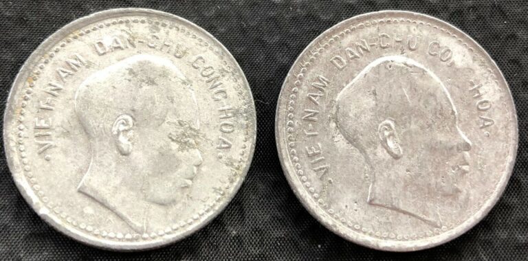 Read more about the article (2)x 1946 1 Dong Vietnam Viet Nam Ho Chi Minh Coin World Coin Lot