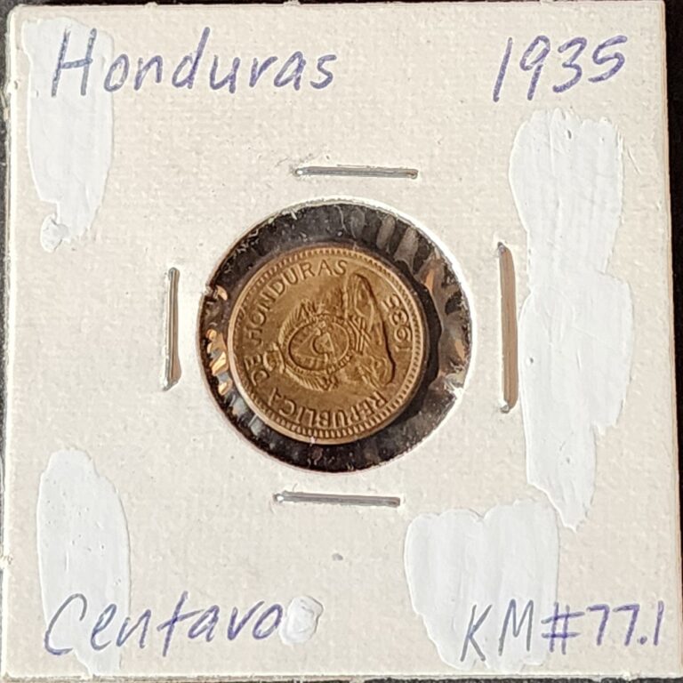 Read more about the article HONDURAS 1 CENTS 1935 CENTAVO BU