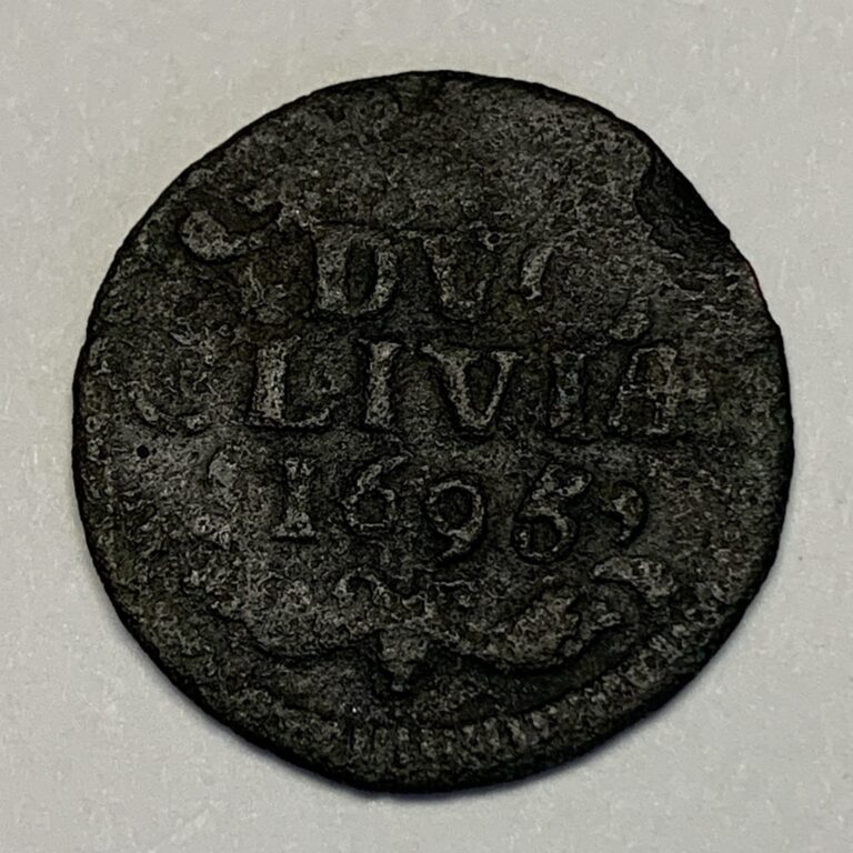 Read more about the article 1695 Netherlands Kleef Duit – Rare Dutch Copper 1600’s Coin – Lion Design