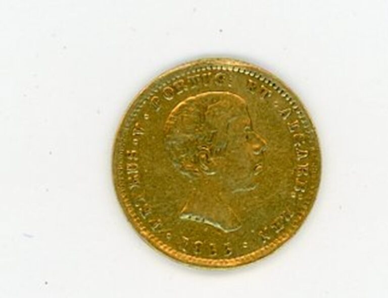 Read more about the article 1855 1000 Reis Portugal Circulated