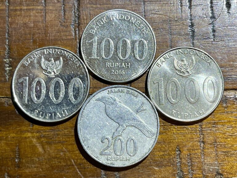 Read more about the article Lot of 4 Indonesia 🇮🇩 Coins 2003-2016 200  1000 Rupiah – Combined Shipping!