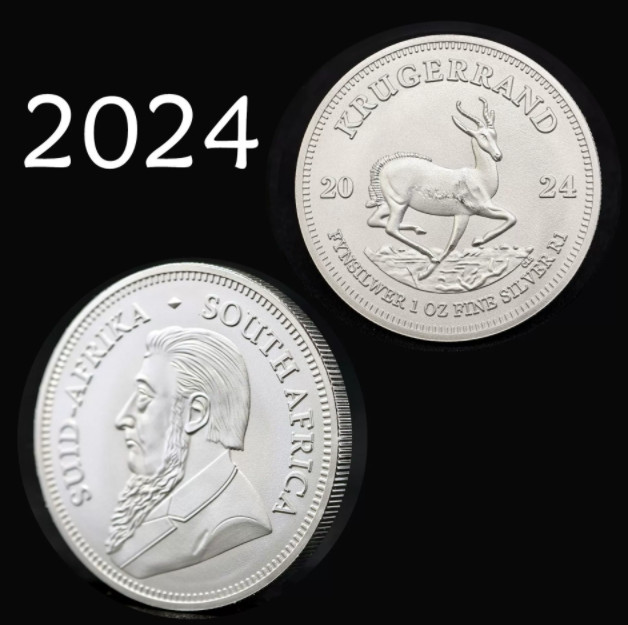 Read more about the article NEW！ 2024 Krugerrand Silver 1 oz 999 Silver Coin 1 Rand South Africa 999 and