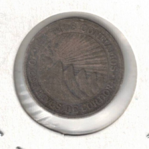 Read more about the article 1914-H Nicaragua Circulated Silver Ten Centavos Coin!