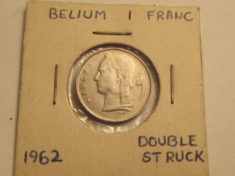 Read more about the article 1962 Belgium 1 Franc  Double Struck Date