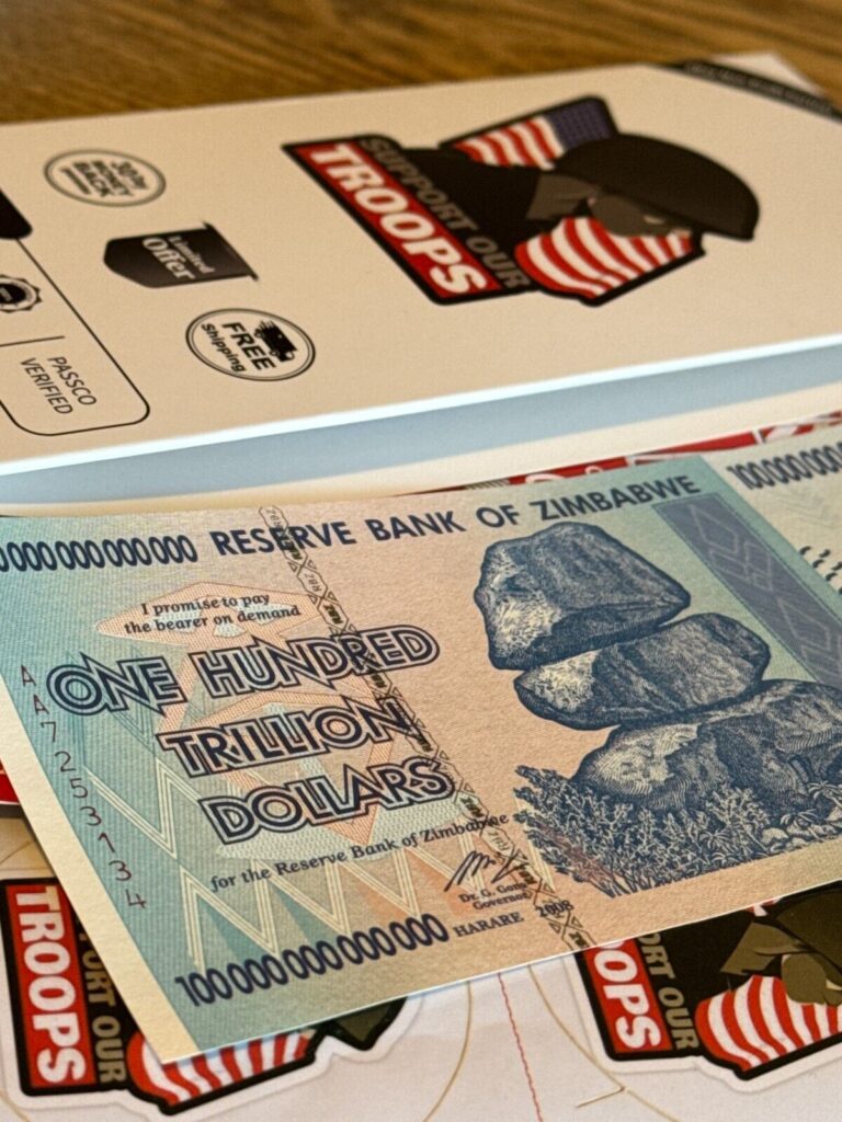 Read more about the article 🔥 PRE-ORDER 🔥 SHIPS BY 05/01/25 🔥 ZIMBABWE 100 TRILLION DOLLAR  AA/2008 P-91