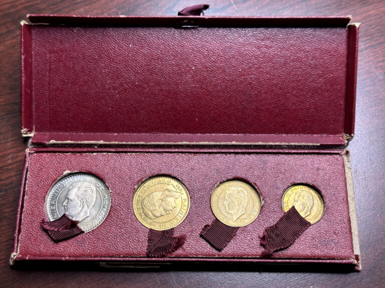 Read more about the article Monaco 1950 4 coin Essai FDC Set in Original Box