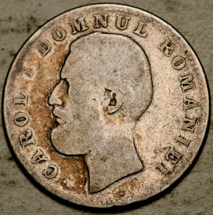 Read more about the article 1870 ROMANIA SILVER 1 LEU (RARE 1-YEAR TYPE!) MINTAGE: 400K