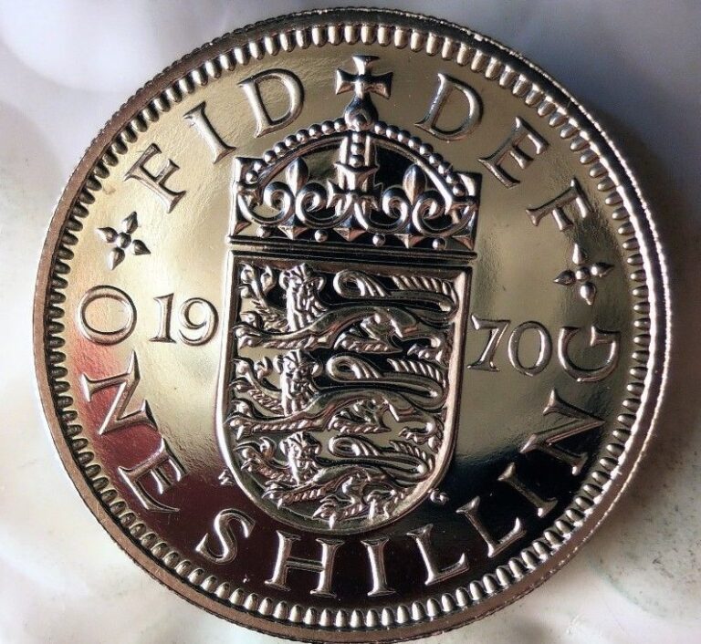 Read more about the article 1970 GREAT BRITAIN SHILLING – Great PROOF Coin – FREE SHIP – Britain Bin PR
