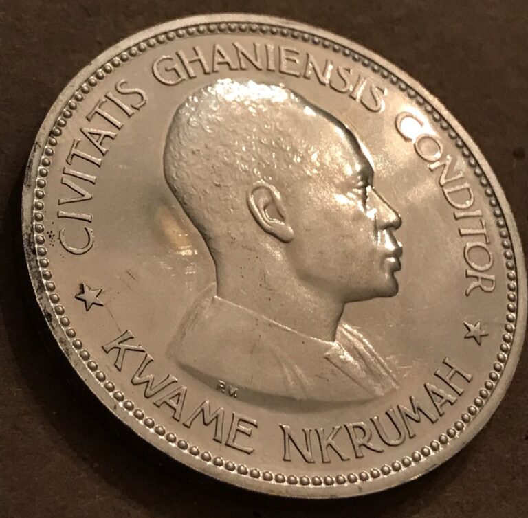 Read more about the article 1958 10 SHILLINGS GHANA COIN SET SILVER CROWN + 4 OTHER COINS ALL PROOFS!