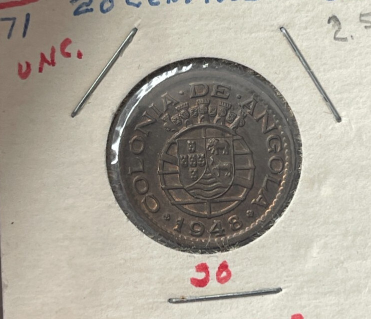 Read more about the article 1948 Angola 20 Centavos L2