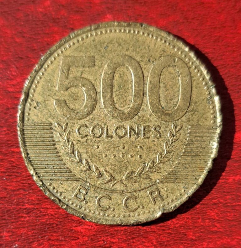Read more about the article Costa Rica 2003  500 colones Thin numerals (numeros redondos) KM #239.2