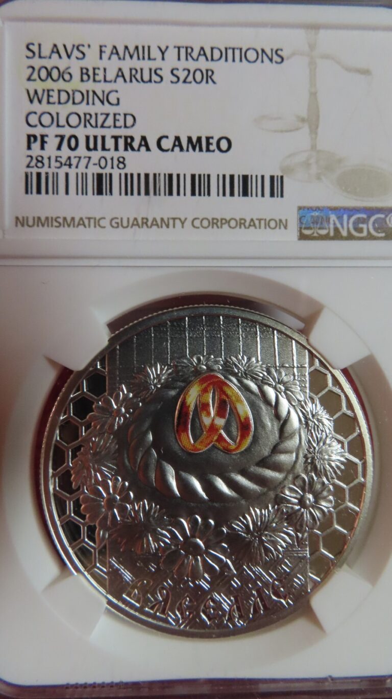 Read more about the article 2006 Family Traditions Belarus Wedding .925 Silver 1 oz + 20 Rubles NGC PR PF 70
