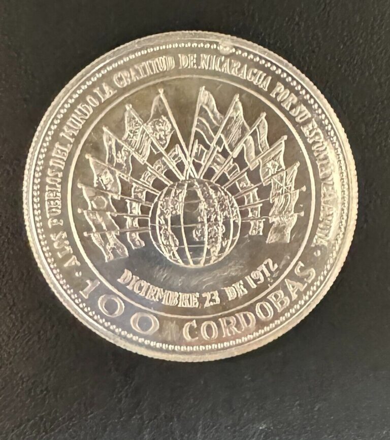 Read more about the article 1975 Nicaragua 100 Cordobas Silver Coin