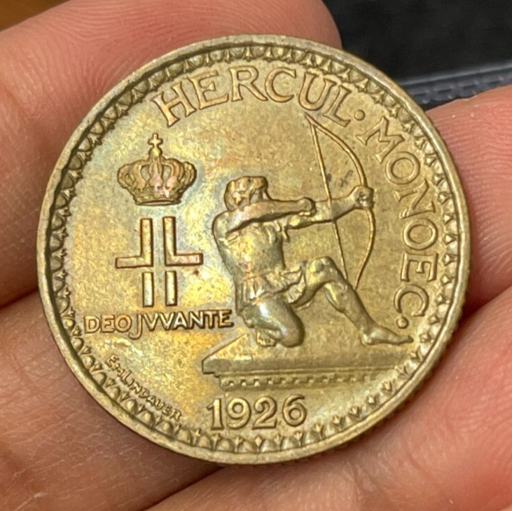 Read more about the article 1926 Monaco 2 Francs Coin 75 000 Mintage Great Condition High Value