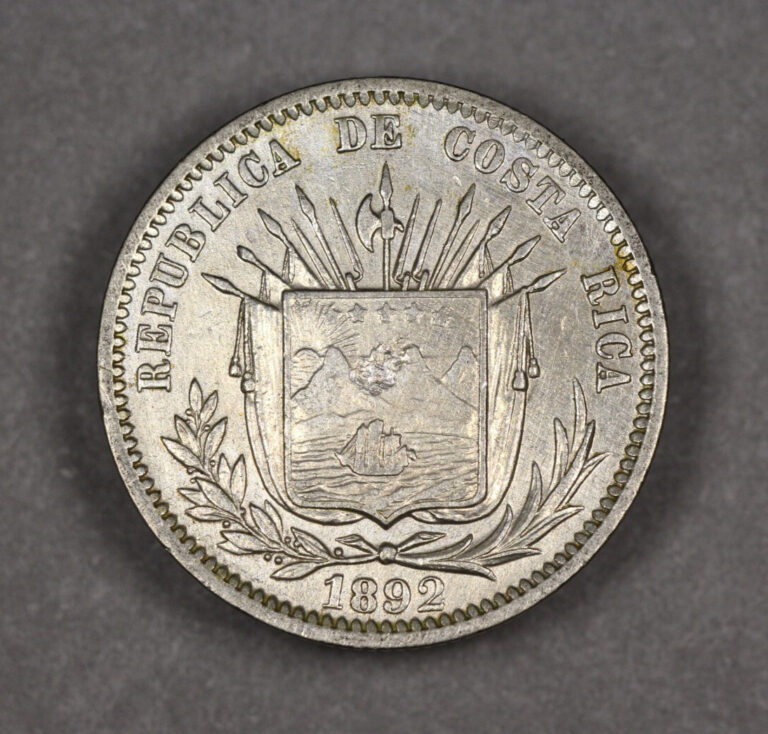 Read more about the article 1892 Costa Rica Silver 25 Centavos