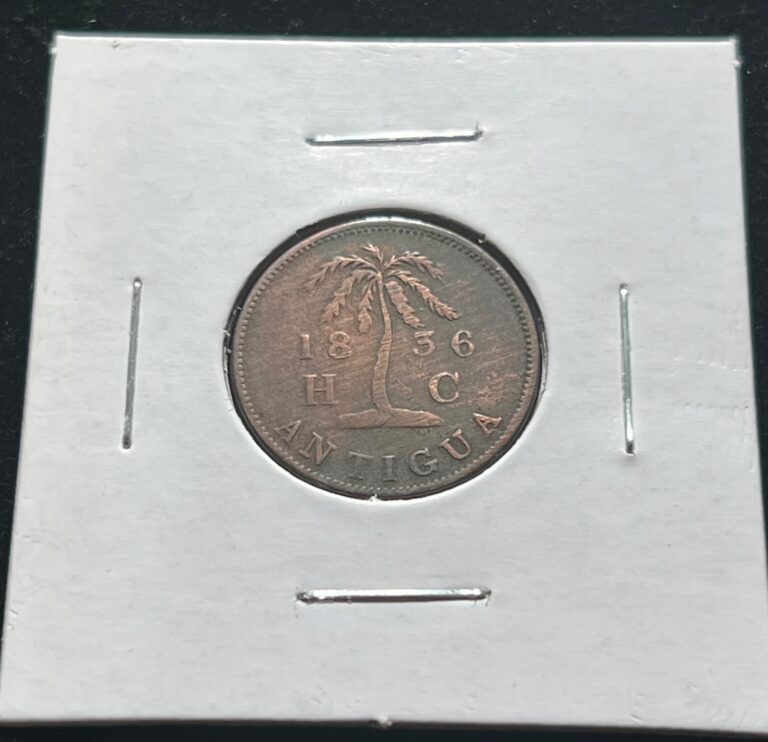 Read more about the article 1836 1 Farthing Antigua Token Coin Hannay and Coltart Company ~ VERY Rare.