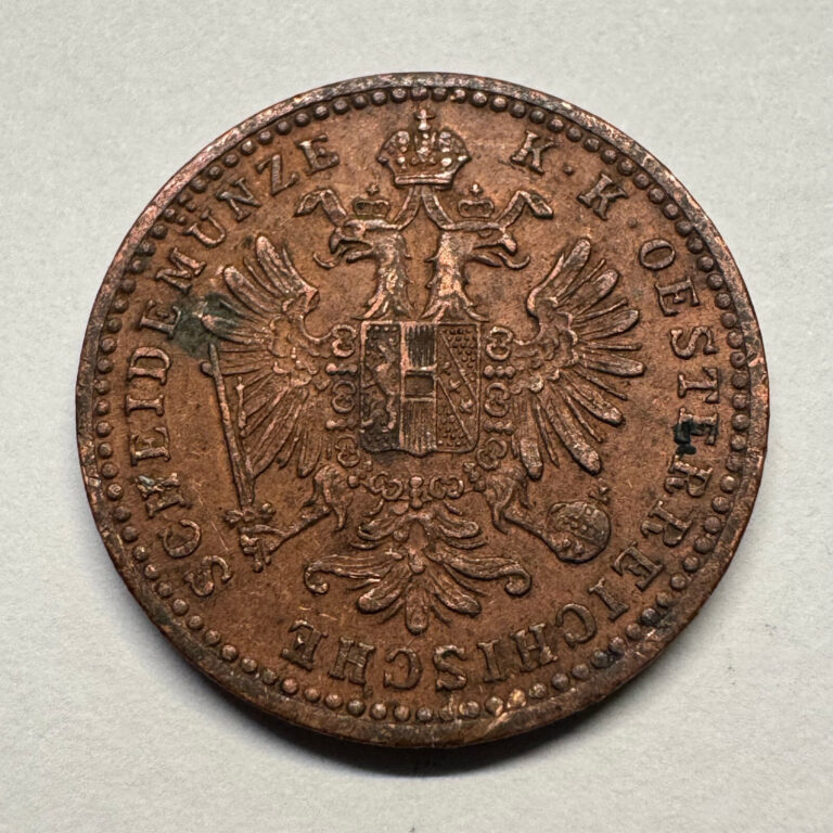 Read more about the article 1860 Austria 1 Kreuzer – Beautiful Coin – #B-080