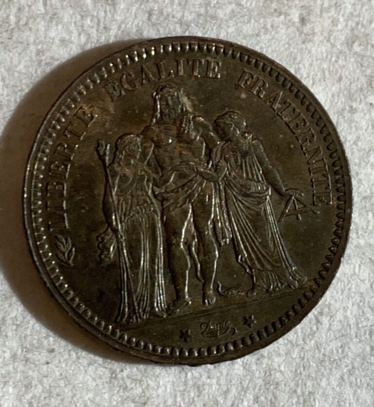 Read more about the article 1873 Silver France 5 Francs French UNC