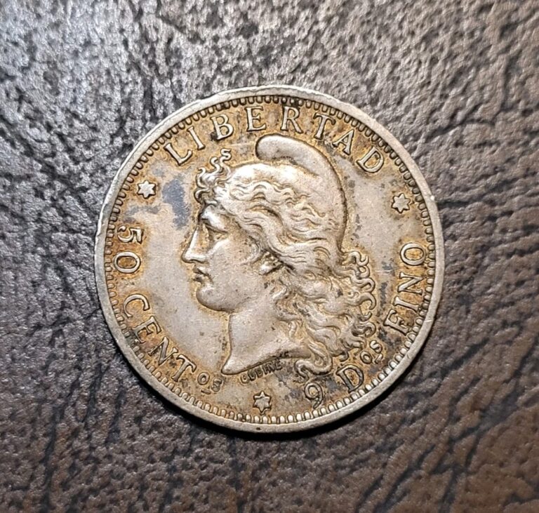 Read more about the article 1883 Argentina Silver 50 Centavos Scarce