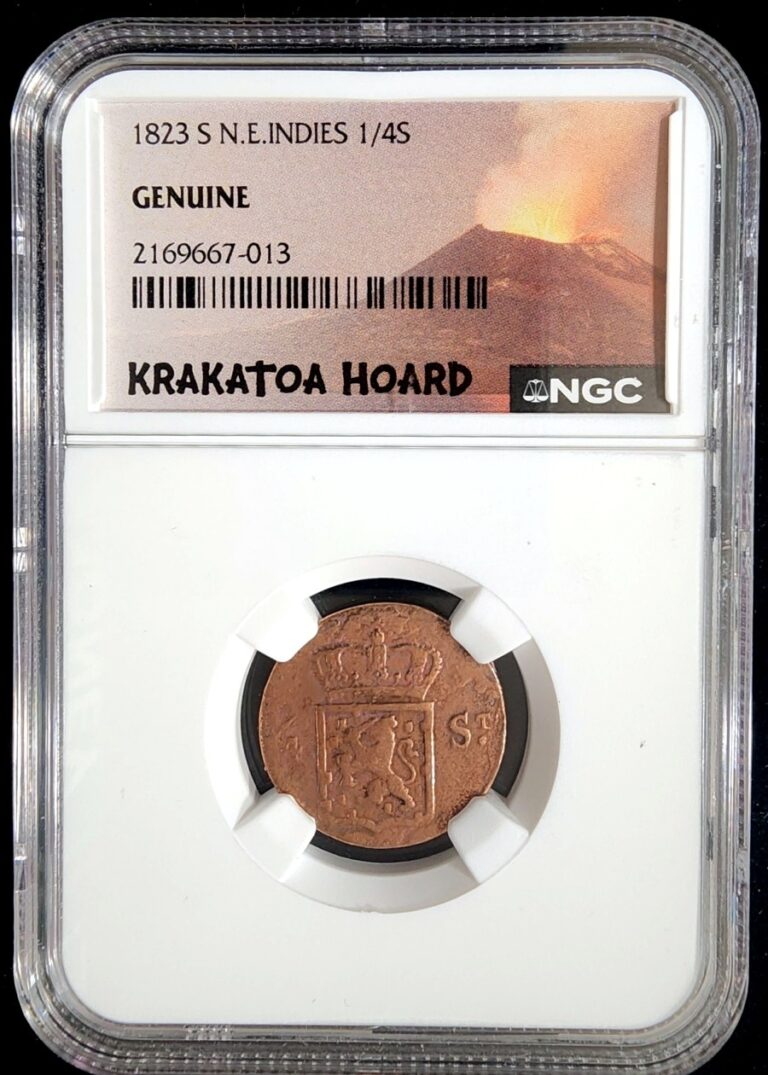 Read more about the article World Coin 1823 S Netherlands East Indies 1/45 NGC Genuine KM 247 Krakatoa Hoard