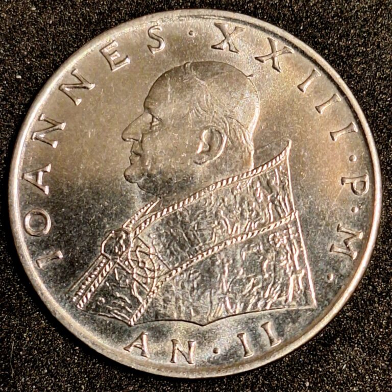 Read more about the article Pope Saint John XXIII 1960 Vatican City 100 Lire Coin – Free Shipping