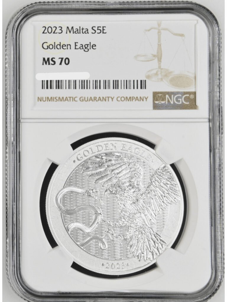 Read more about the article 2023 Malta Golden Eagle 1 oz Silver Coin NGC MS 70