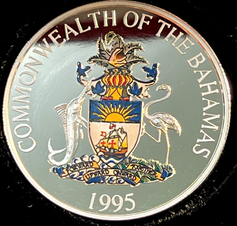 Read more about the article 1993 BAHAMAS $2 SILVER PROOF FLORA FAUNA COLORIZED