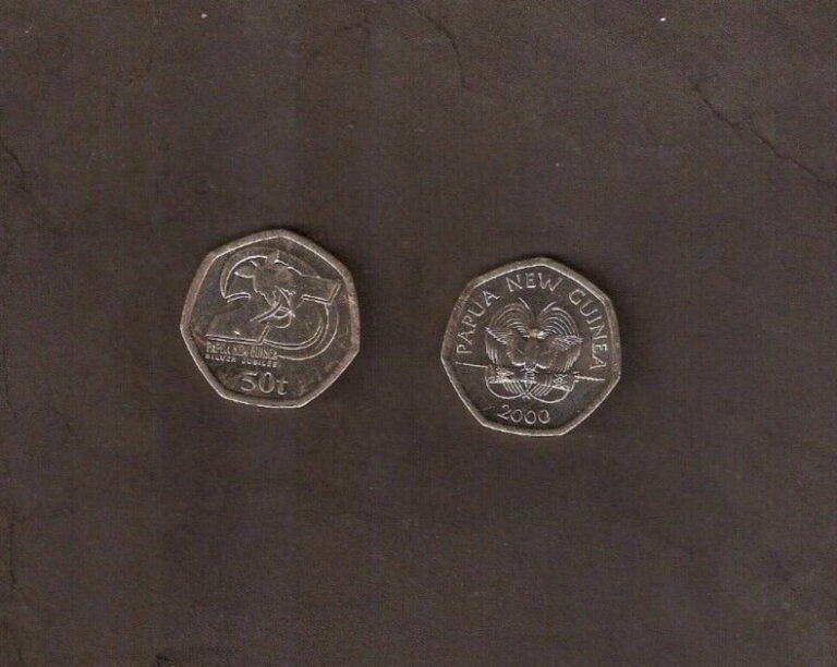 Read more about the article Papua New Guinea 50 TOEA 2000 25th Commemorative UNC Papuan World Currency COIN
