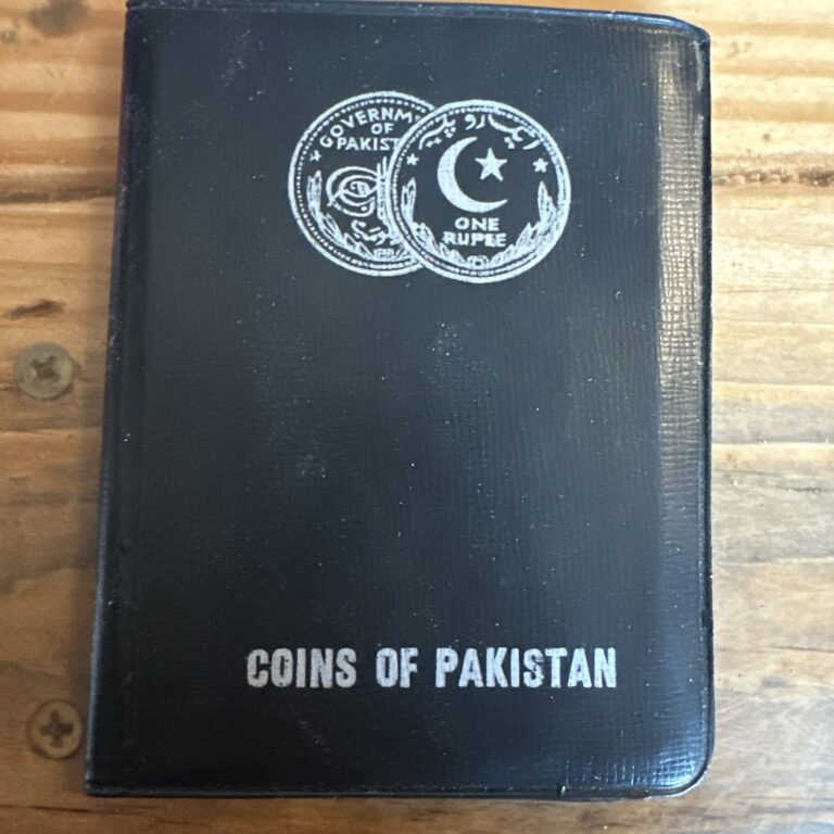 Read more about the article 1961 Coins of Pakistan 3 Coin Set West Pakistan Lahore Mint Black Folder