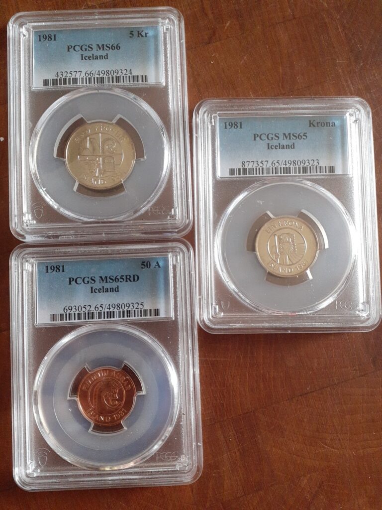 Read more about the article Icelandic Coins   X3  Excellent Grades