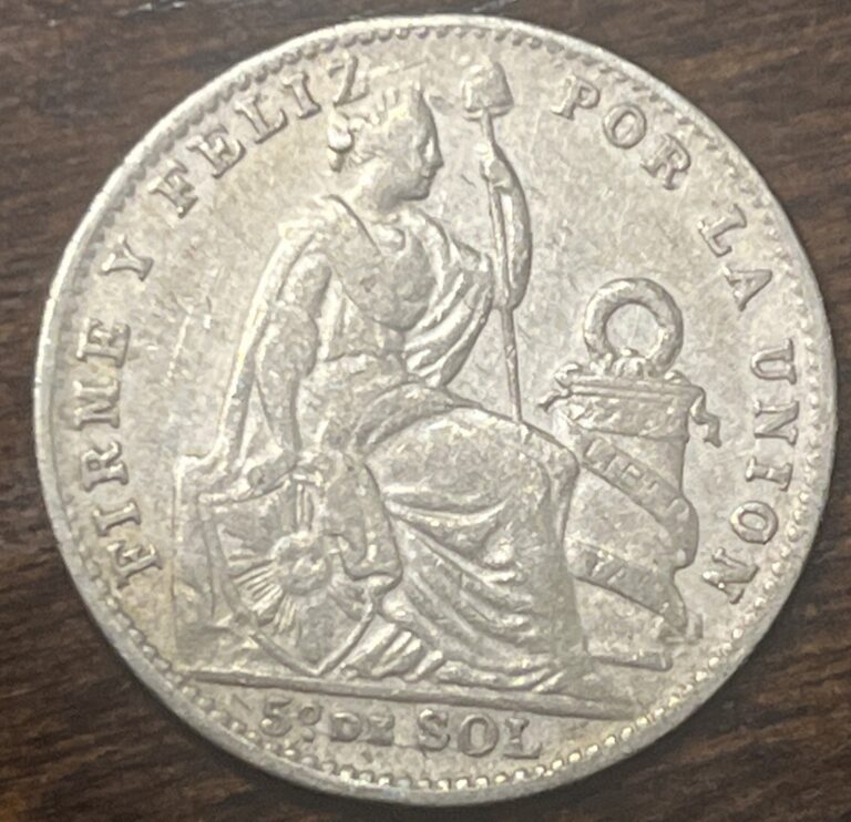 Read more about the article 1914 1/5 Sol Peru VF