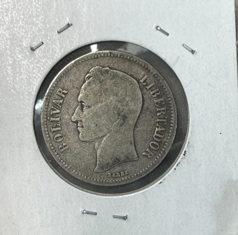 Read more about the article 1903 Venezuela One Bolivar Silver Coin High Value