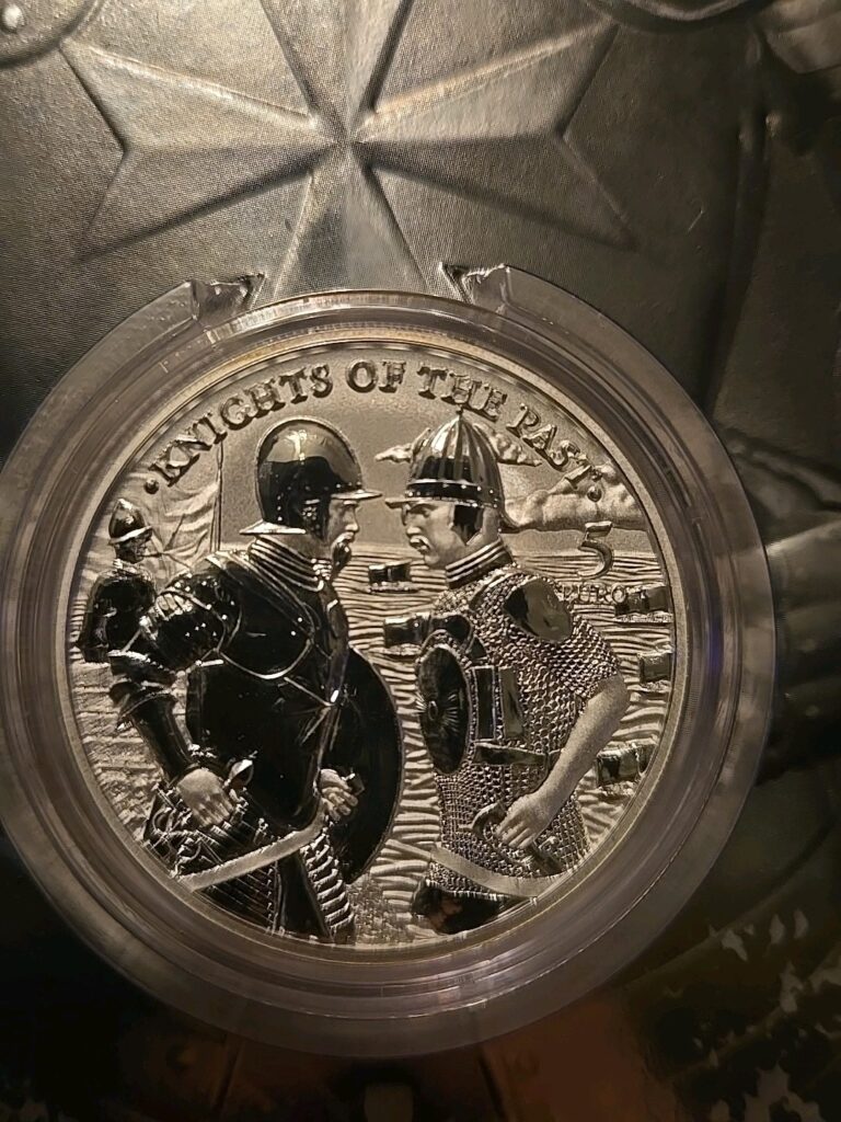 Read more about the article 2022 Malta €5 1 oz Silver Knights of the Past Gem BU Uncirculated Coin In Capsul