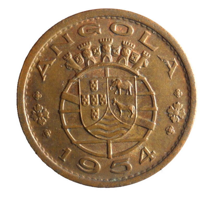 Read more about the article 1954 ANGOLA 50 CENTAVOS – Exotic Colonial Coin – FREE SHIP – Angola Bin 999