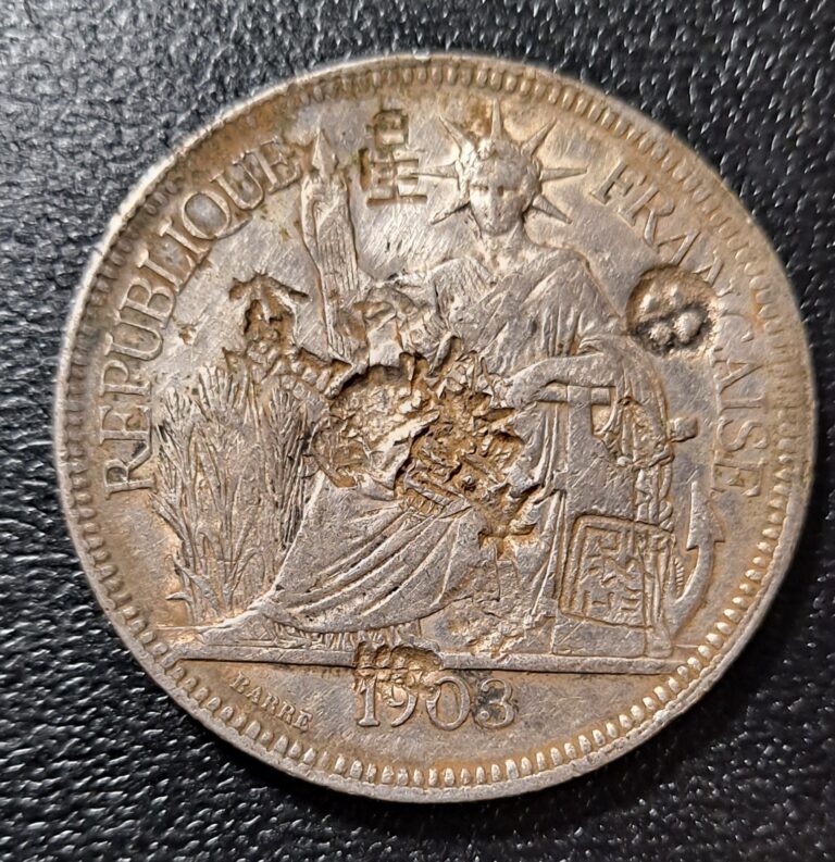 Read more about the article FRENCH INDO-CHINA SILVER PIASTRE 1903 A