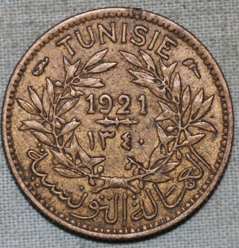 Read more about the article Tunisia 1921~ AH 1340~ 50 Centimes   ~99 ¢ Tracked shipping