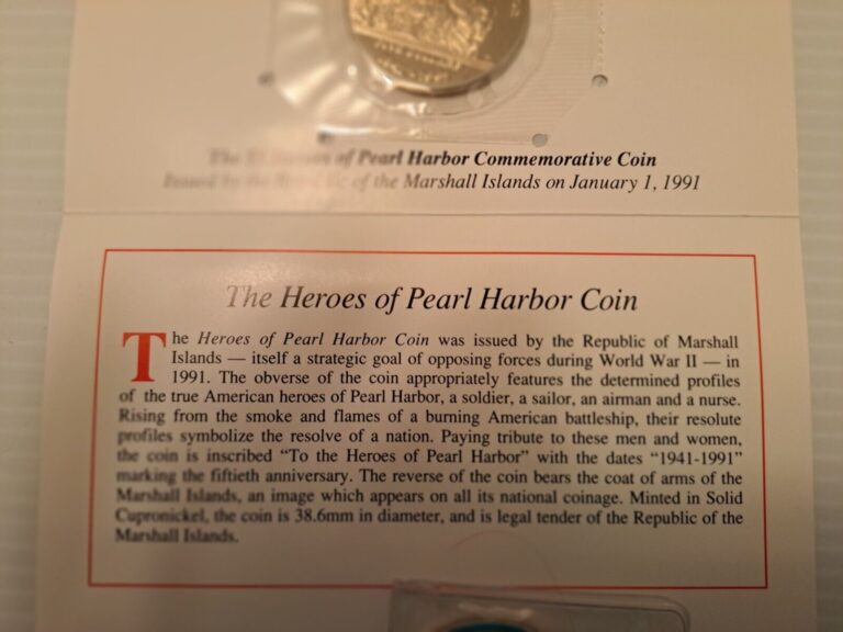 Read more about the article Heroes of Pearl Harbor Marschall Islands commerative coin