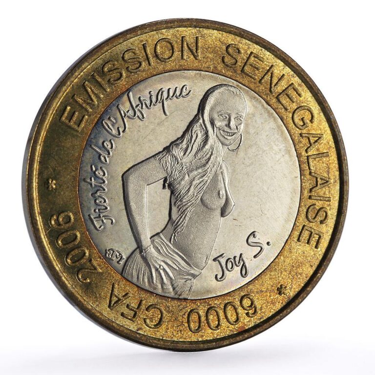 Read more about the article Senegal 6000 francs Woman Elephant Four Africa Fantasy X#12a bimetal coin 2006