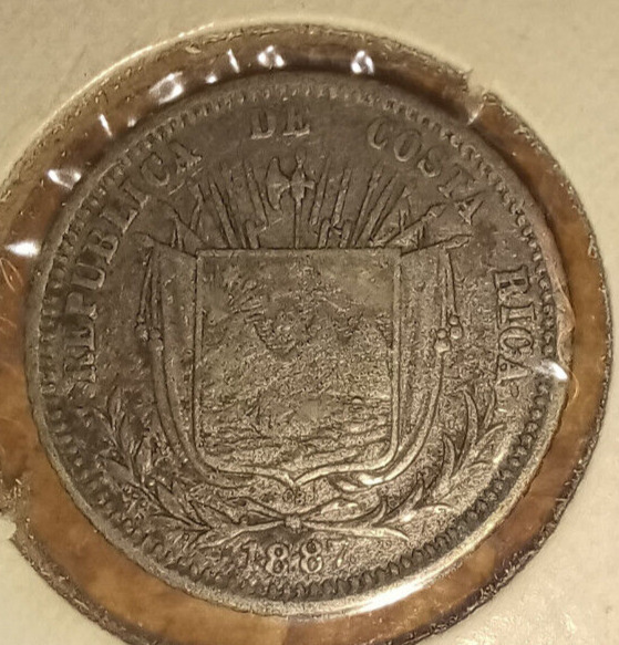 Read more about the article COSTA RICA 10 Centavos 1887 Low Mintage Coin Silver