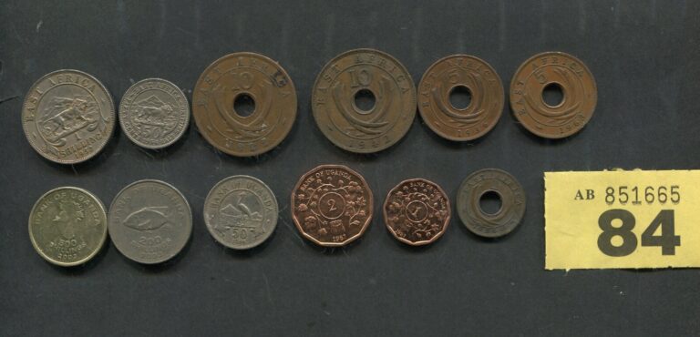 Read more about the article Lot of  12  coins of  Uganda and British East Africa