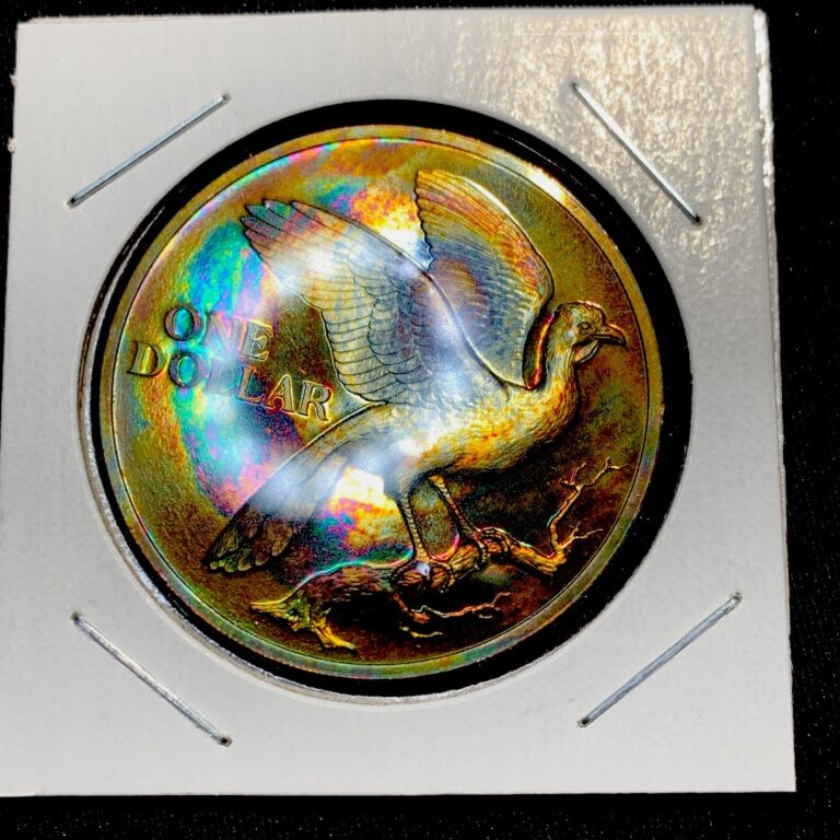 Read more about the article 1974 — TRINIDAD and TOBAGO $1 DOLLAR GEM BU COIN THEMATIC BIRDS — PROOF—TONING