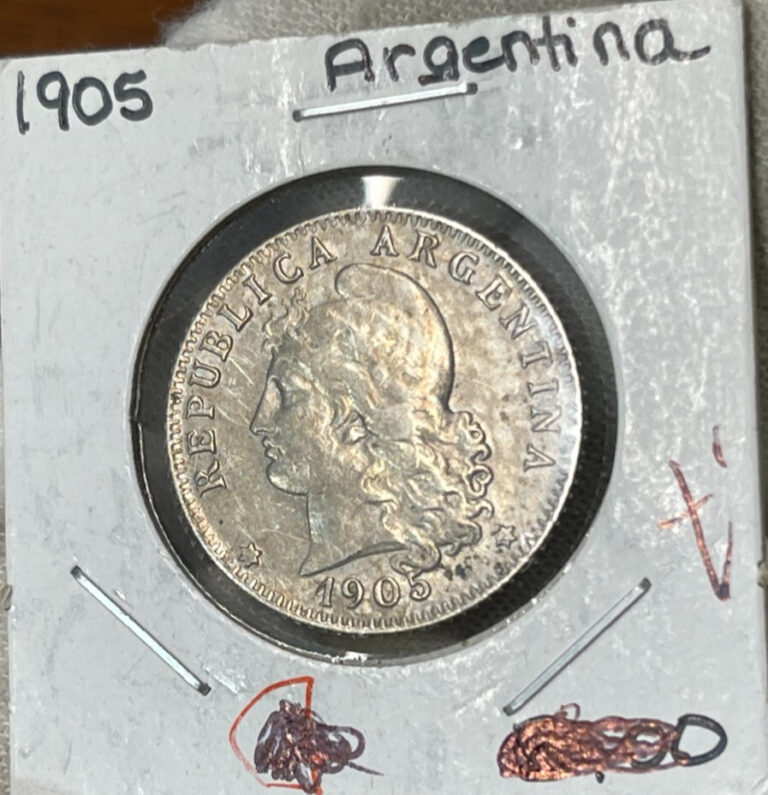 Read more about the article 1905 Argentina 20 Centavos Coin Great Condition High Value