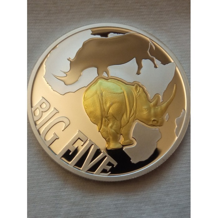 Read more about the article 2013 Congo 1/2 oz 0.999 Silver Proof Big Five Rhino Coin ~~ RARE ~~