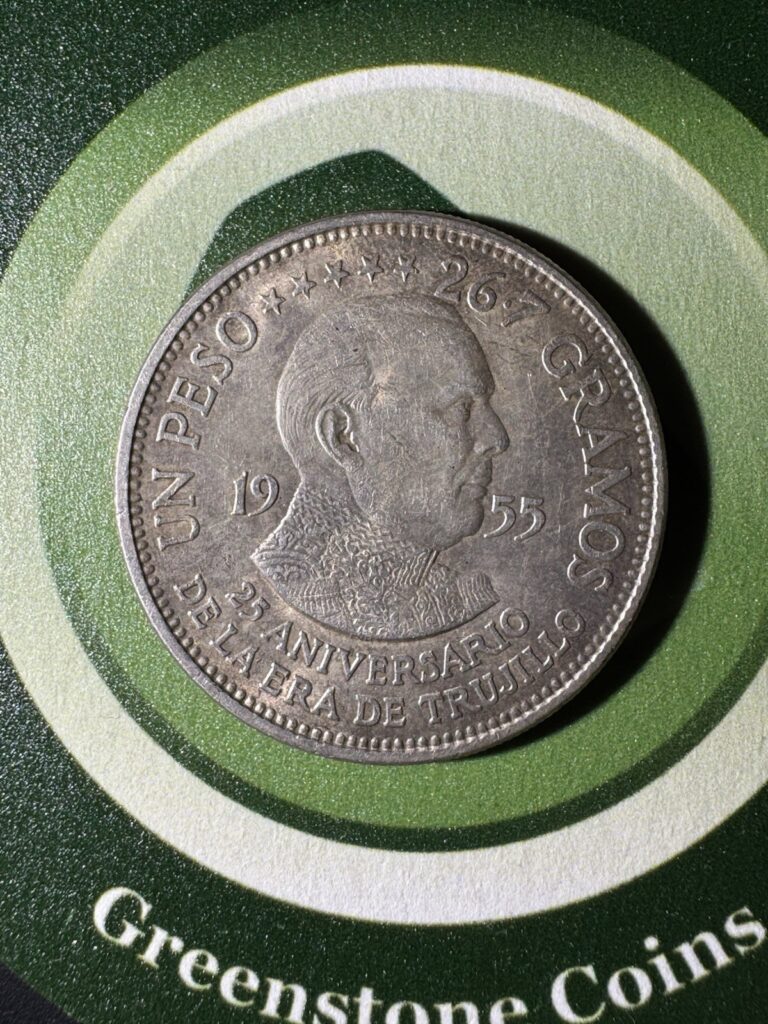 Read more about the article Dominican Republic 1955 Trujillo Silver Peso