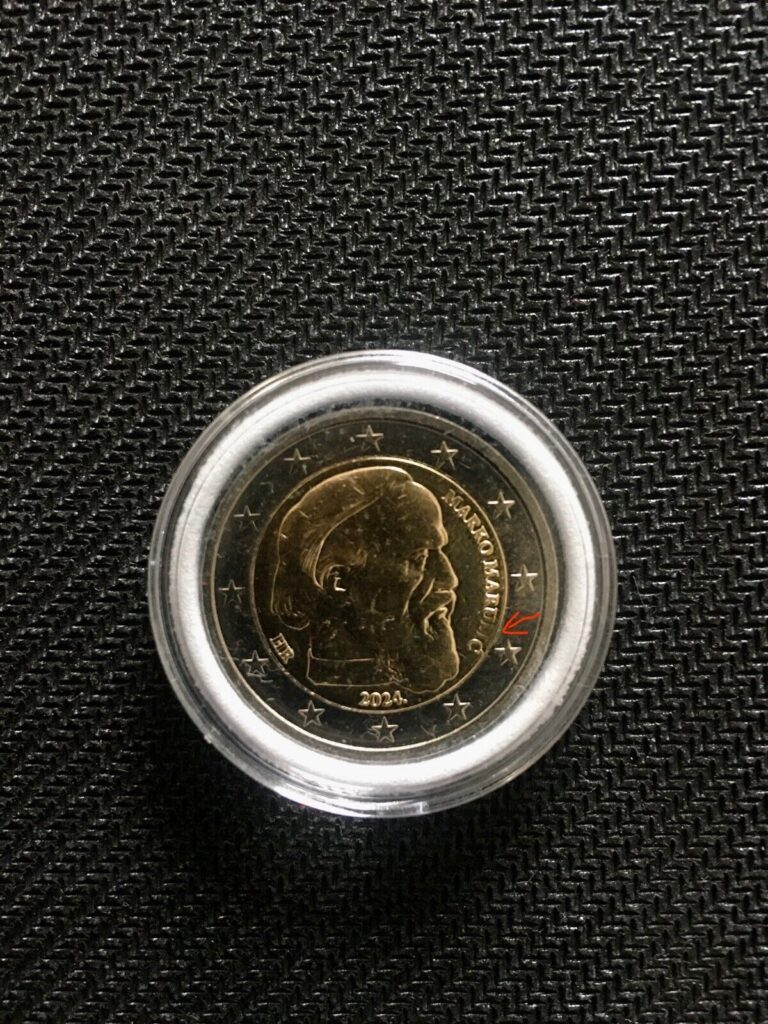 Read more about the article Marko Marulic – Croatia 2024 Commemorative 2 Euro Coin UNC with MINT ERROR