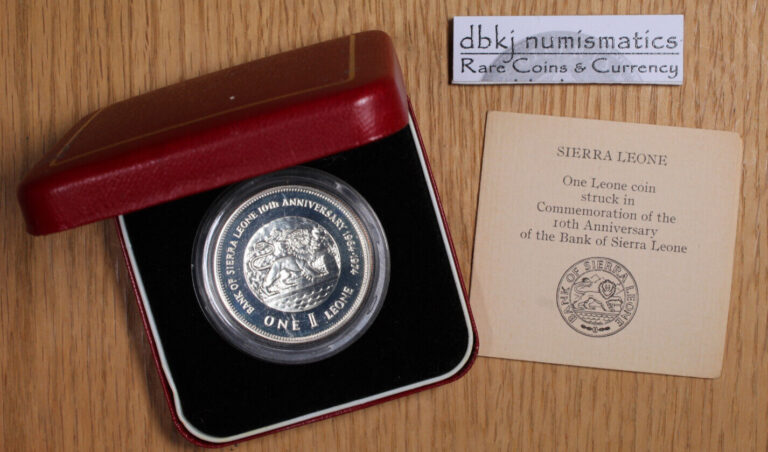 Read more about the article 1974 Bank of Sierra Leone – Proof Silver Coin – OGP/COA – dbkjB